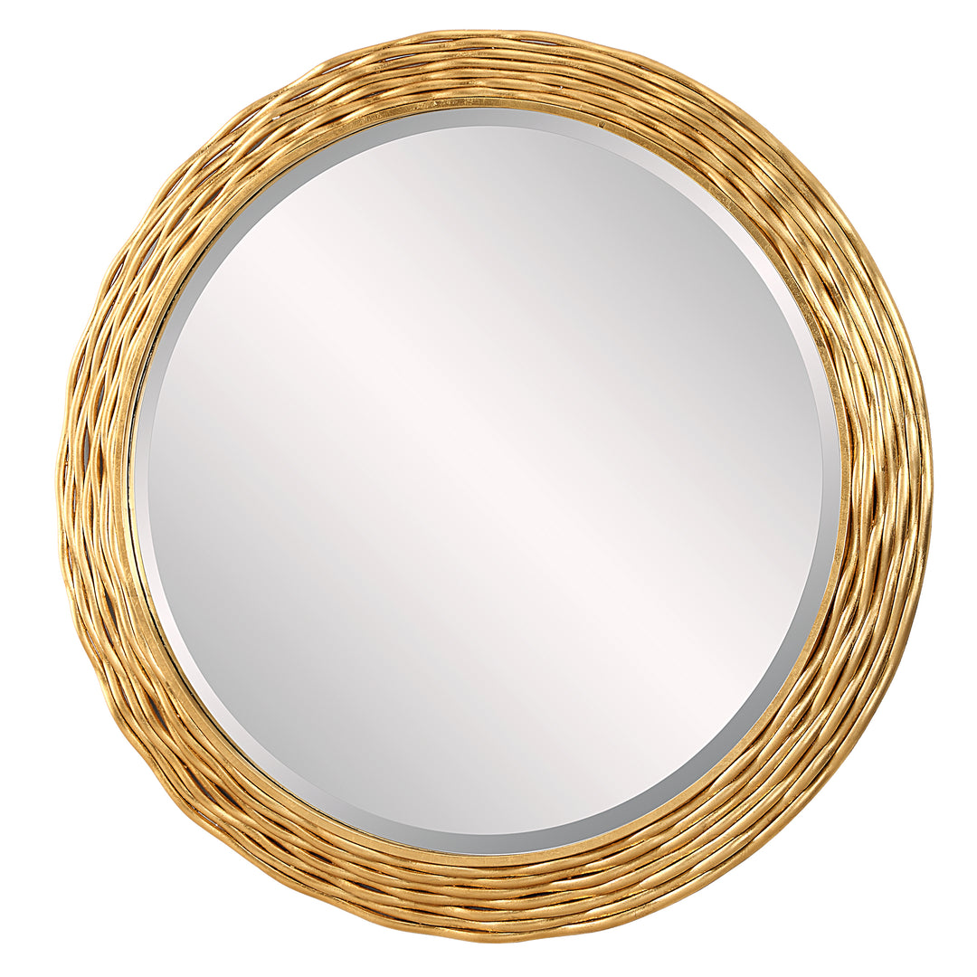 Uttermost Celeste Gold Round Mirror