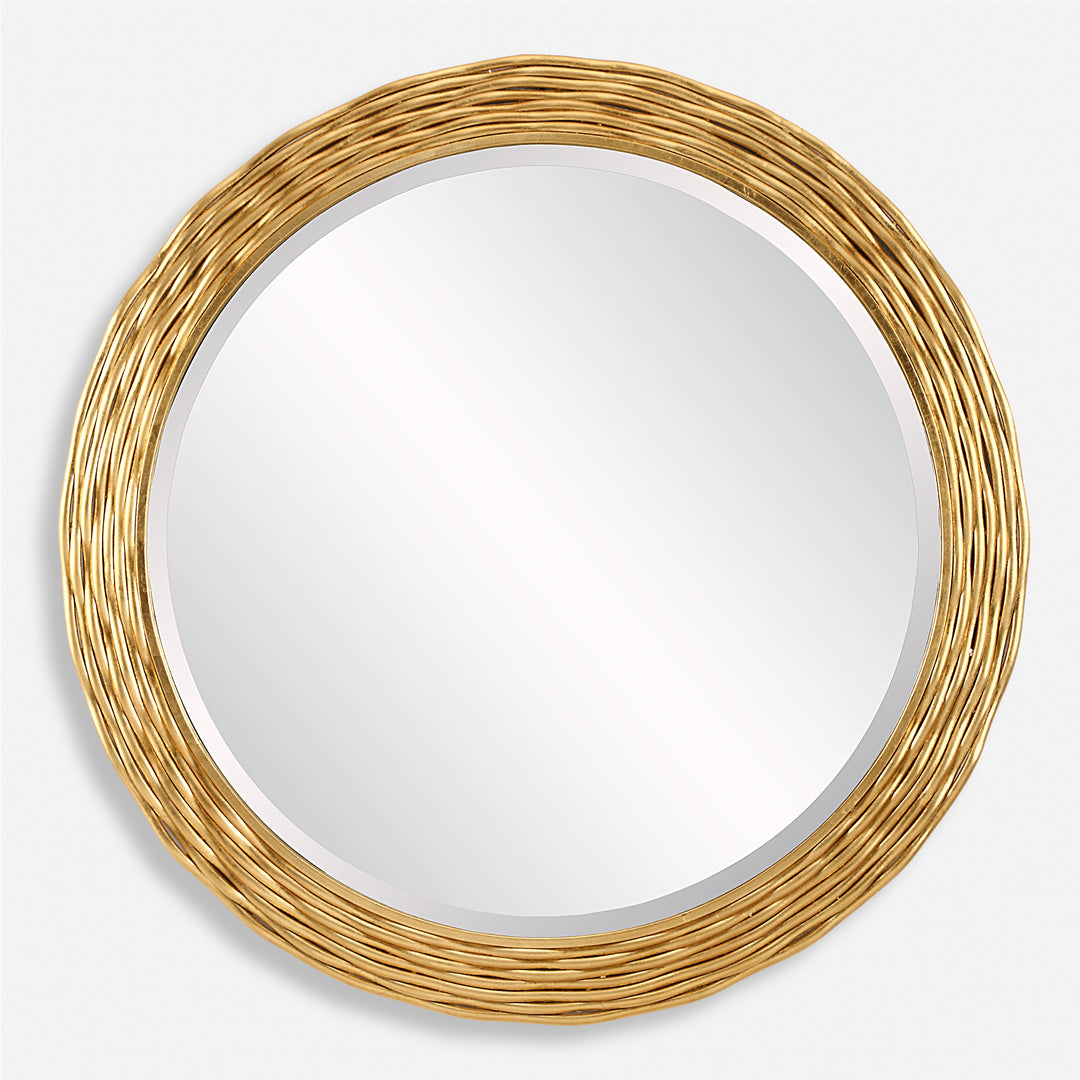 Uttermost Celeste Gold Round Mirror