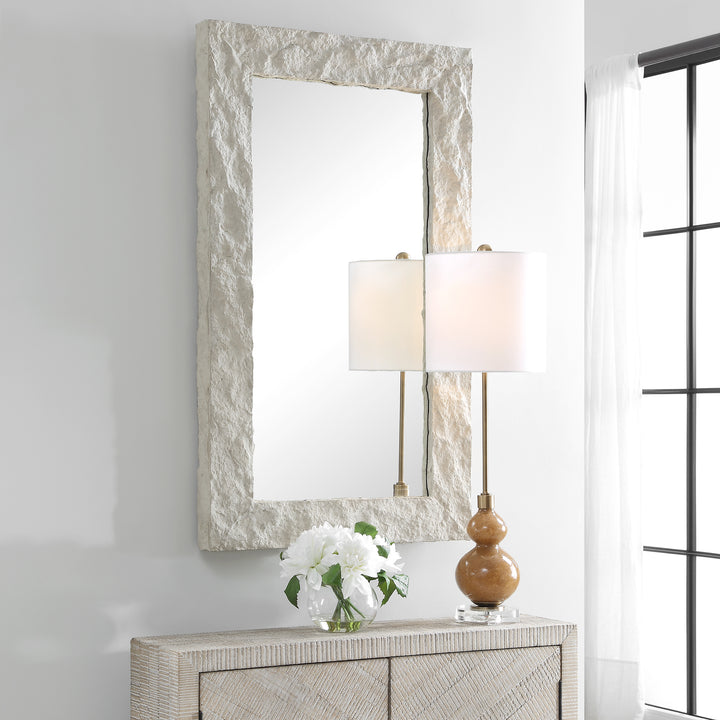 Uttermost Quarry Rectangle Stone Veneer Mirror