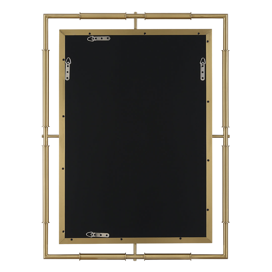 Uttermost It's All Connected Rectangle Brass Mirror