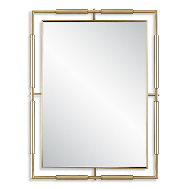 Uttermost It's All Connected Rectangle Brass Mirror