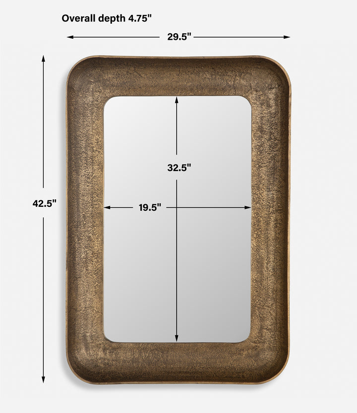 Uttermost Alvaro Antique Brass Mirror