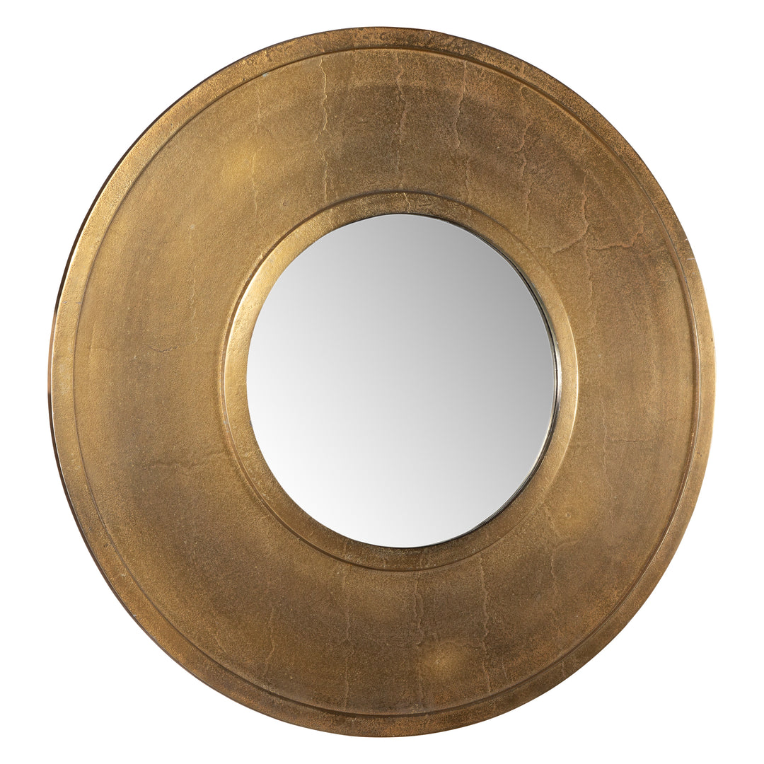 Uttermost Axel Round Brass Mirror