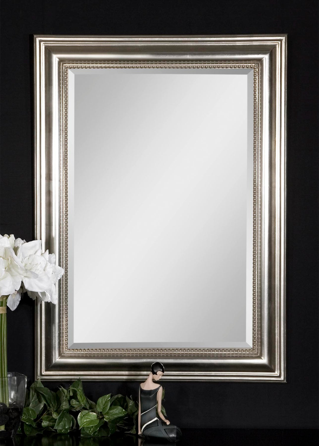 Uttermost Stuart Silver Beaded Mirror