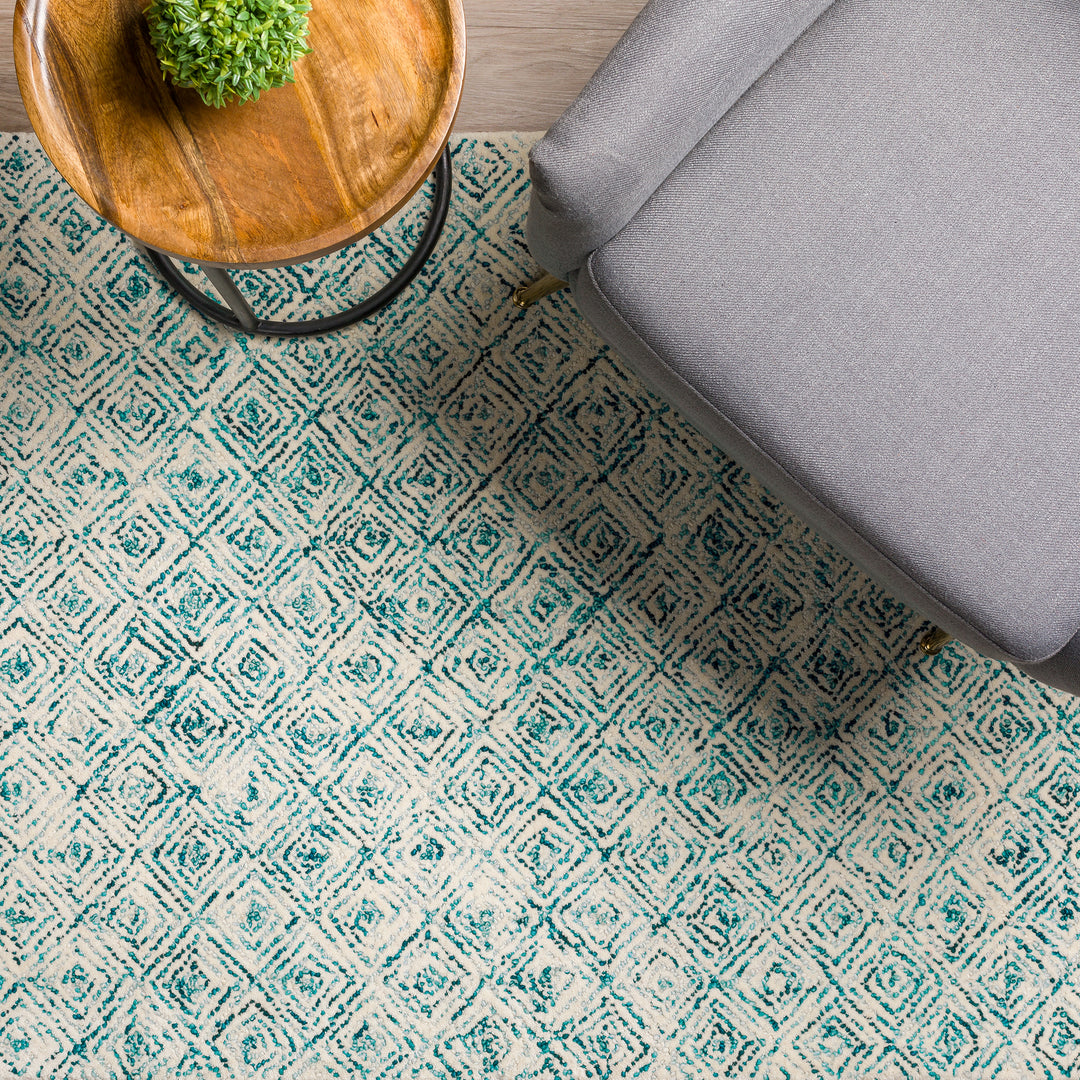 Teal ZZ1 Dalyn Zoe Area Rug